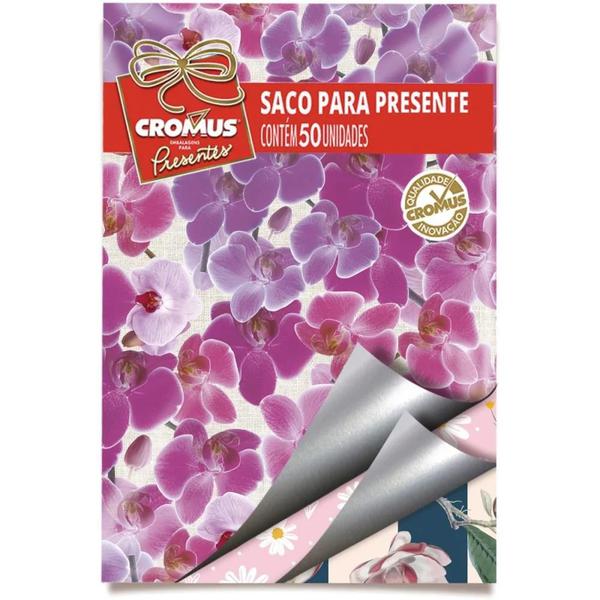 Saco Metalizado/Perolado 35x54Cm Cromus  Feminino 99003113