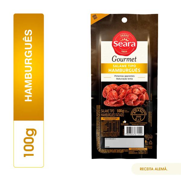 Salame Hamburgues Seara Gourmet Fatiado 100g