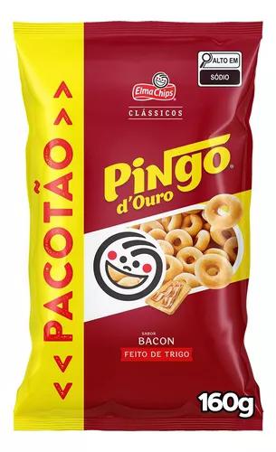 Salgadinho Milho Pingo Douro Bacon Pct 160g bacon