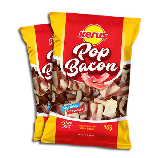 Salgadinho Pop Bacon Pct Kerus 70g