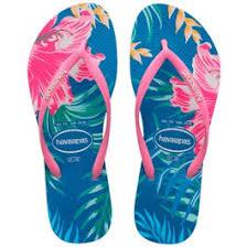 Sand Havaianas Slim Floral  1cj Azul Tranquilo 25/26