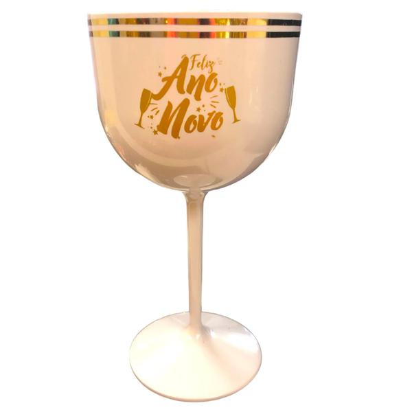 Taca Gin Ano Novo 500Ml Dourado Branco 104/109