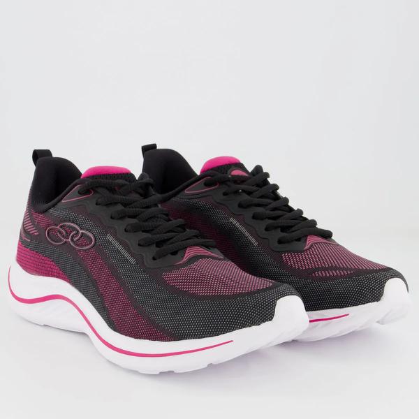 Tenis Apolis Olympikus  1cj Preto/Pink N39