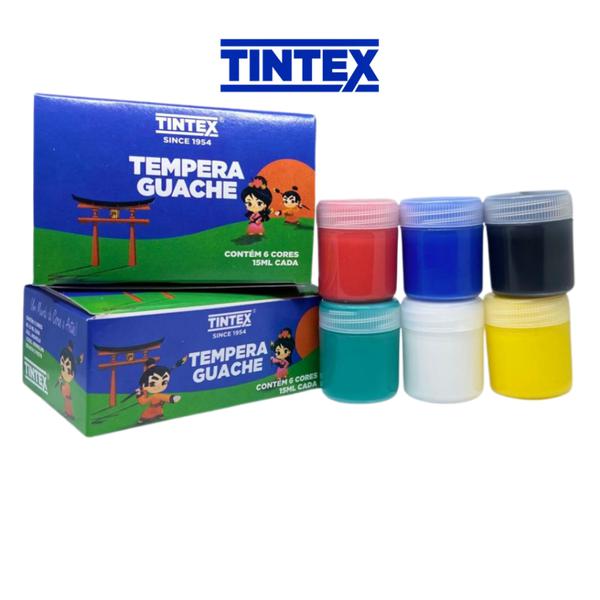 Tinta Guache Sortido Cx Tintex 6un
