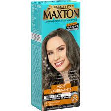 Tintura Kit Maxton 6.1 Louro Cinza Escuro