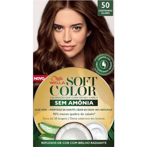 Tintura Kit Soft Color Wella 50 Castanho Claro 