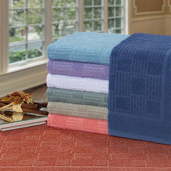 Toalha Rosto Piso Geometrico 44 x 65 Cm  MARGEX Cinza Escuro 189