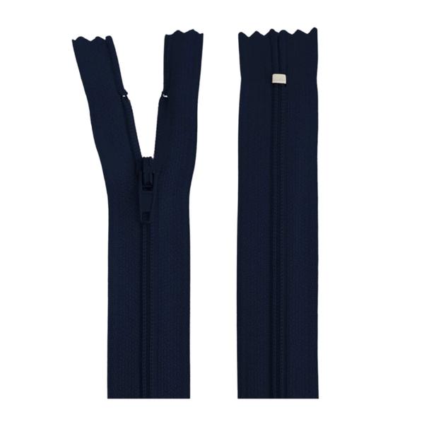 Ziper Nylon 15Cm  Kit Aviamentos Azul Marinho