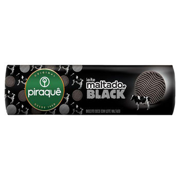 BISC PIRAQUE LEITE MALTADO BLACK 80G