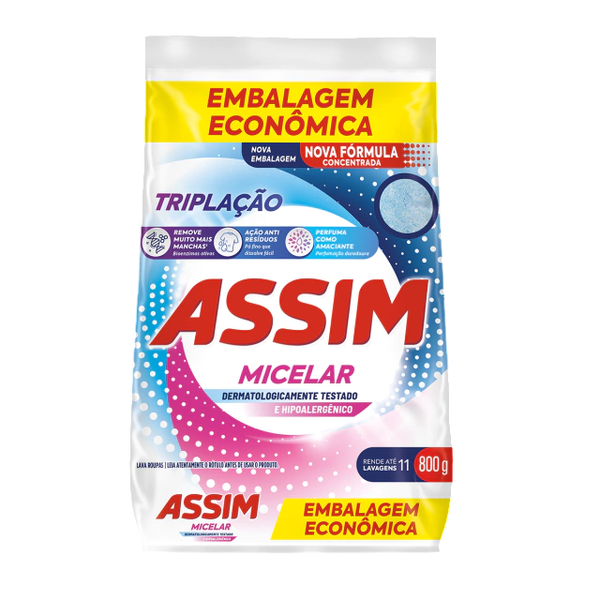 DETERG PO ASSIM TRIPLA  ACAO SCH 800G