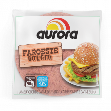 HAMBURGUER AURORA FAROESTE CHURR 56G
