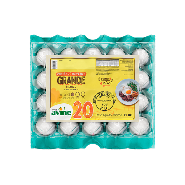 OVOS BCO  AVINE GD C/20