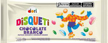 PASTILHA DISQUETI CHOC BCO 40G
