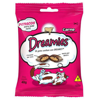 PETISCO DREAMIES GATOS SABOR CARNE 40G