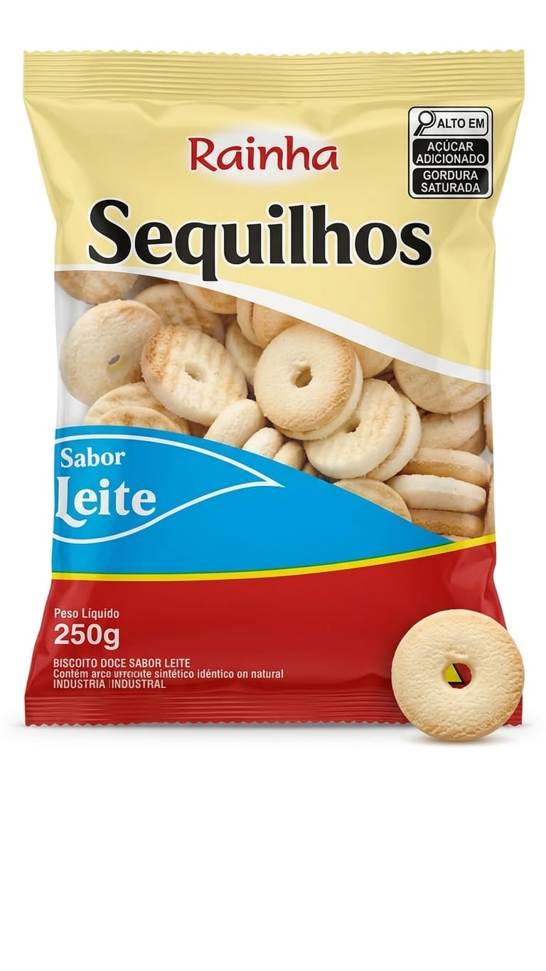 SEQUILHO RAINHA LEITE 250G UND
