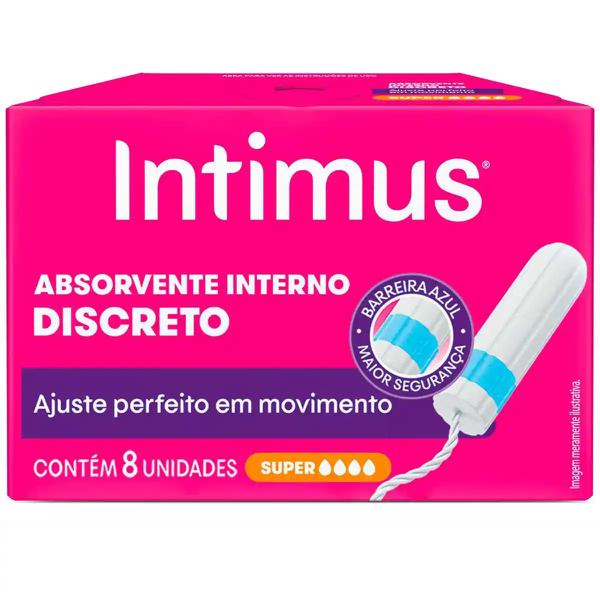 ABSORVENTE INTERNO INTIMUS 8 UNID SUPER