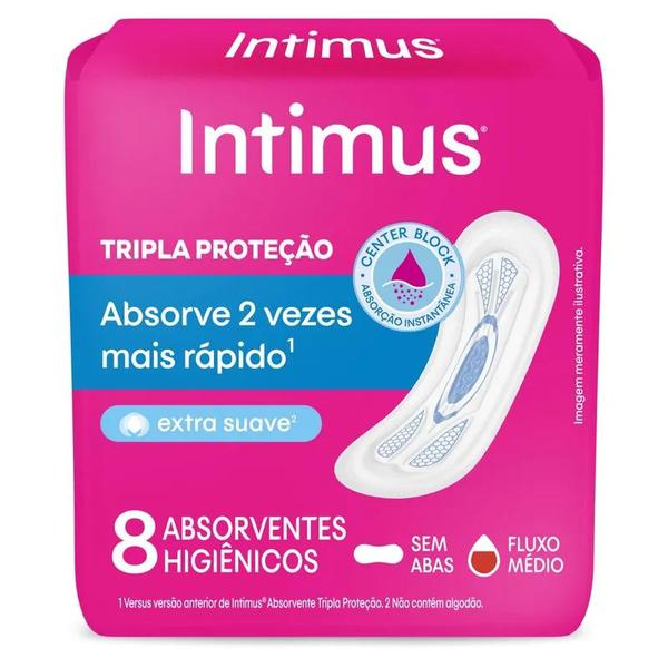 ABSORVENTE INTIMUS GEL S/A SUAVE C/8