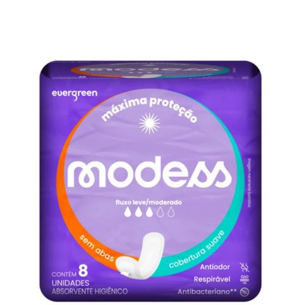 ABSORVENTE MODESS S/ABAS C/8 SUAVE