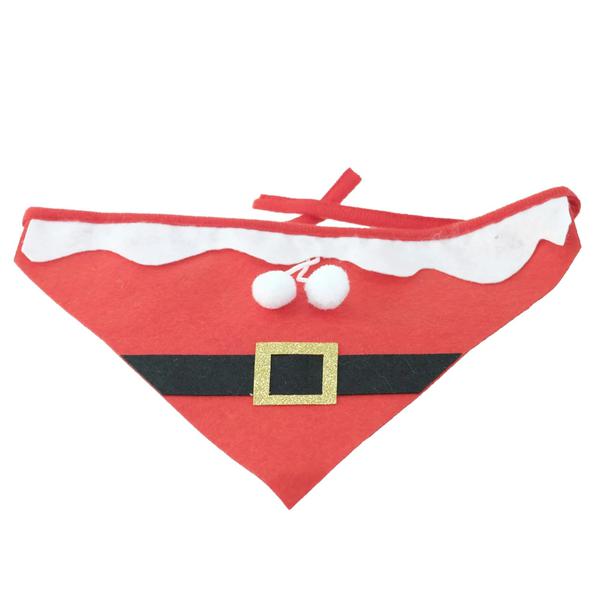 ACESSORIO PET BANDANA NOEL VERMELHO 18X26CM FLORARTE