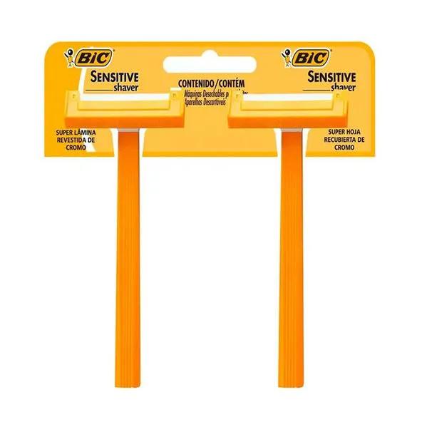 APARELHO BARBEAR BIC SENSITIVE SHAVER C/2 UND