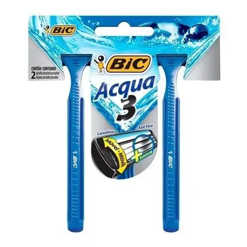 APARELHO DE BARBEAR BIC ACQUA3 C/2