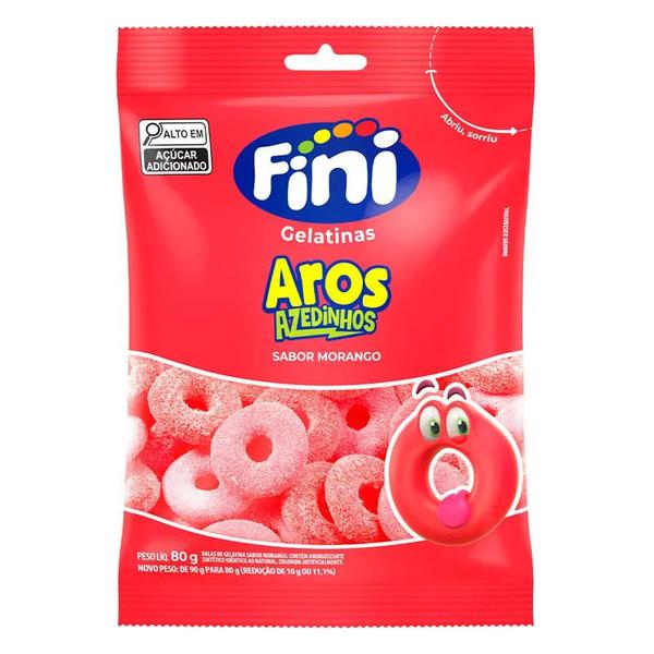 AROS DE MORANGO FINI 80G