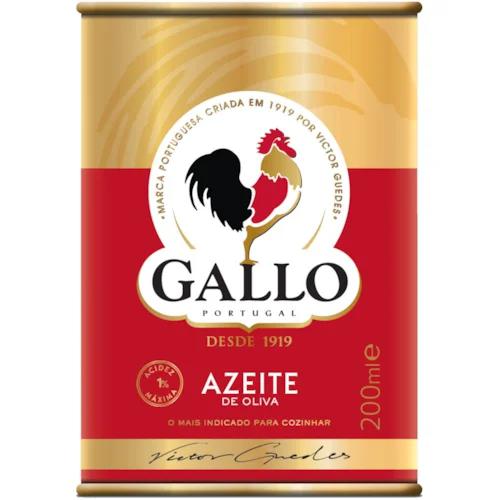 AZEITE DE OLIVA GALLO LATA 200ML TIPO UNICO