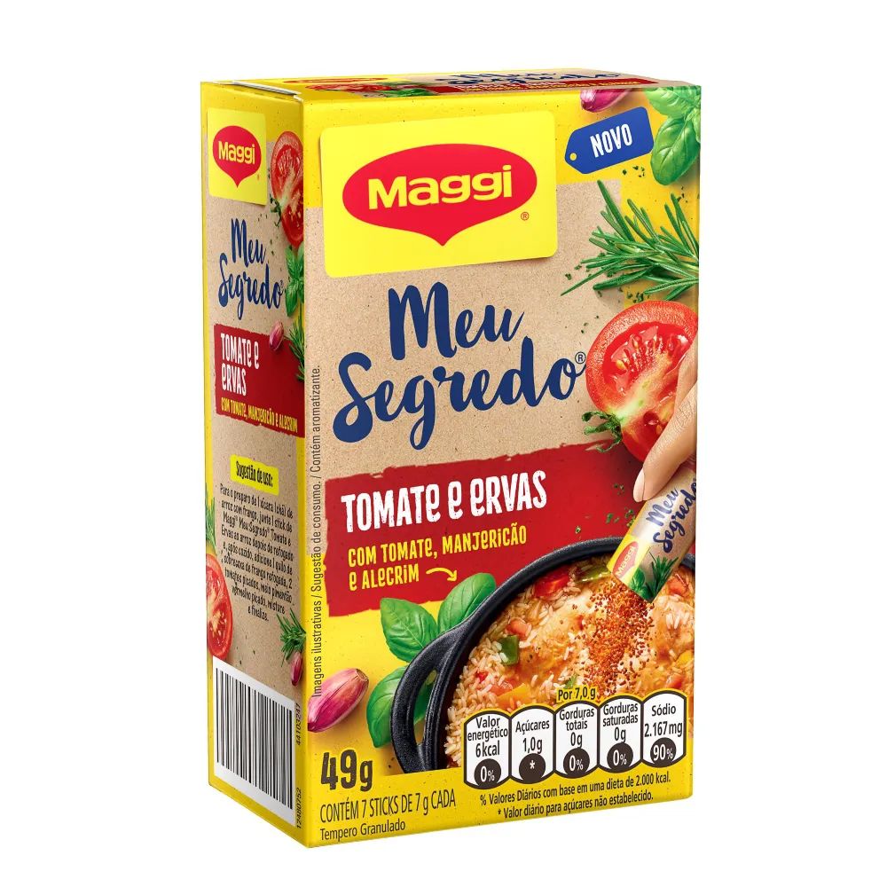 TEMPERO MAGGI MEU SEGREDO TOMATE E ERVAS  49G