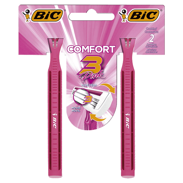 BARBEADOR BIC  3 PINK C/2 UND