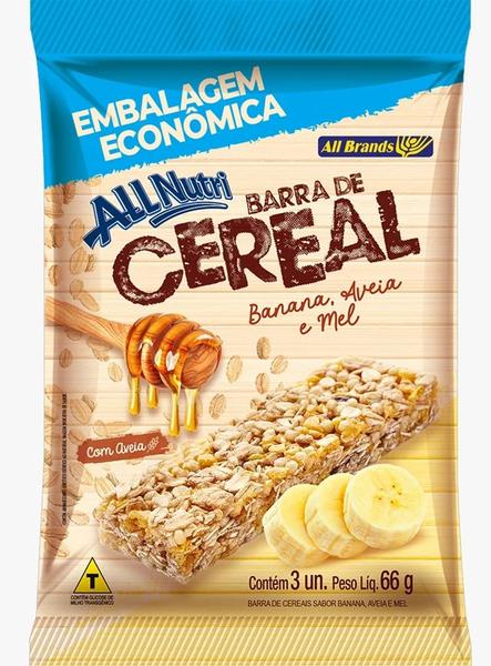 BARRA CEREAL ALLNUTRI 22G BAN/AV/MEL