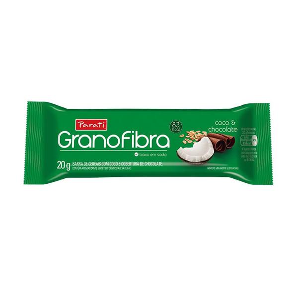 BARRA CEREAL GRANOFIBRA COCO/CHOC 20G