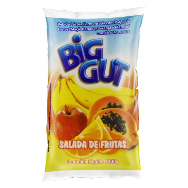 BEBIDA LACTEA BIG GUT BANANA E MACA VERDE 170G