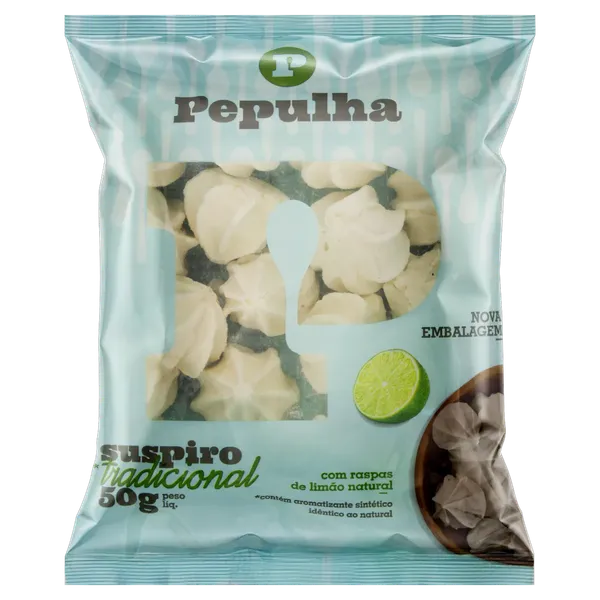 BISC. SUSPIRO LEITINHO 50G PEPULHA