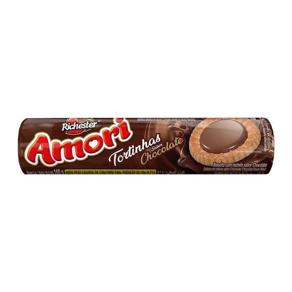 BISCOITO AMORI TORTINHA 140G CHOCOLATE