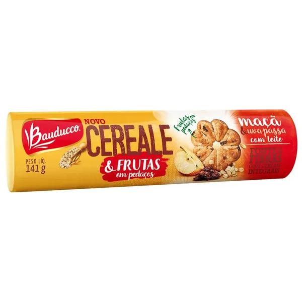 BISCOITO CEREALE BAUDUCCO 141G MACA/UVA