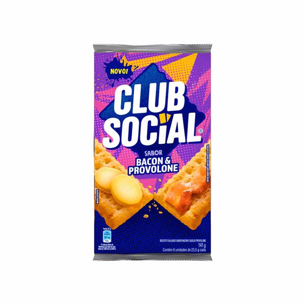 BISCOITO CLUB SOCIAL 141G BACON E PROVOLONE