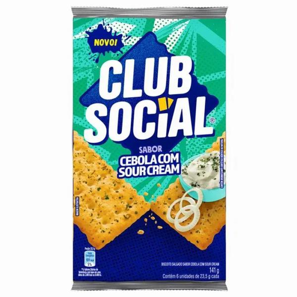 BISCOITO CLUB SOCIAL 141G CEBOLA COM SOUR CREAM