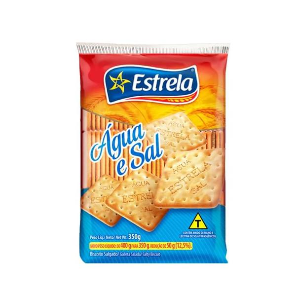 BISCOITO ESTRELA 350G AGUA E SAL