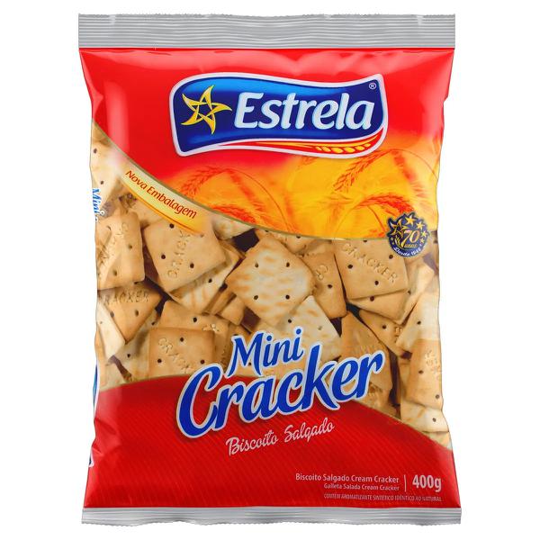 BISCOITO ESTRELA 400G CRAKER MINI