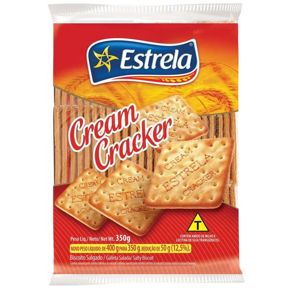 BISCOITO ESTRELA CREAM CRACKER 350G TRADICIONAL