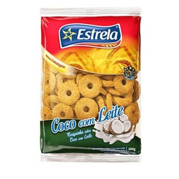 BISCOITO ESTRELA ROSQUINHA 300G COCO