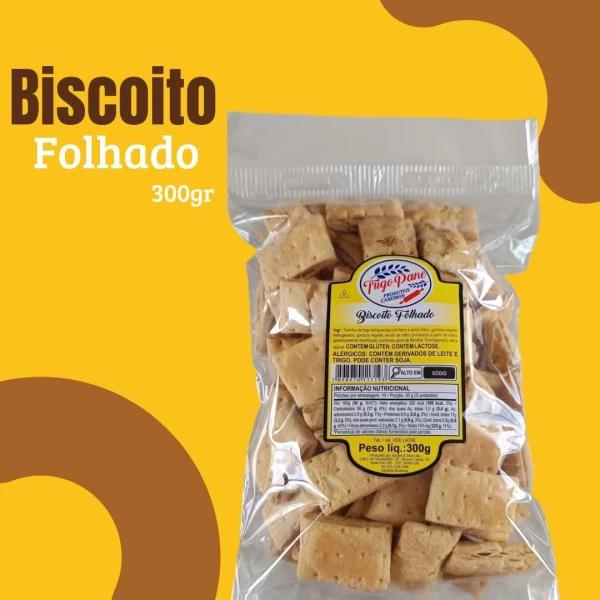 BISCOITO FOLHEADO AMANTEIGADO 300GPANIFIC. IBICUITINGA