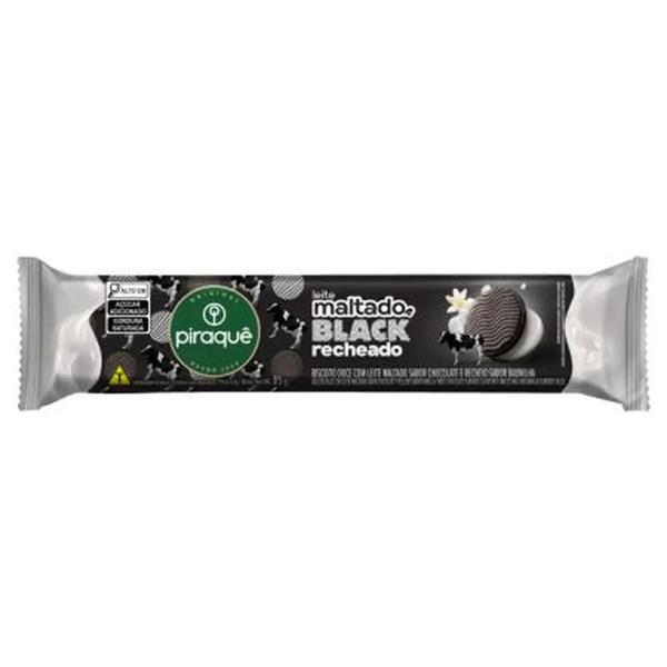 BISCOITO PIRAQUE LEITE MALTADO BLACK 85G BAUNILHA