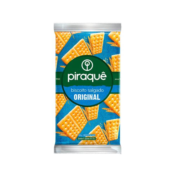 BISCOITO PIRAQUE SALGADO 138G ORIGINAL