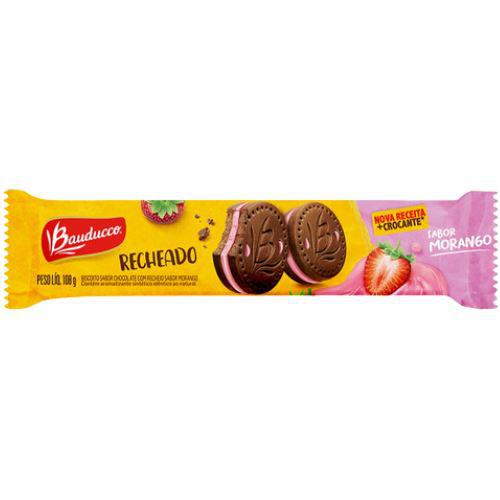 BISCOITO RECHEADO BAUDUCCO 108GR MORANGO