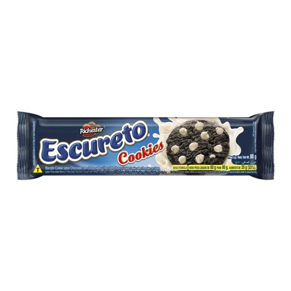 BISCOITO RICHESTER COOKIE 80G ESCURETO