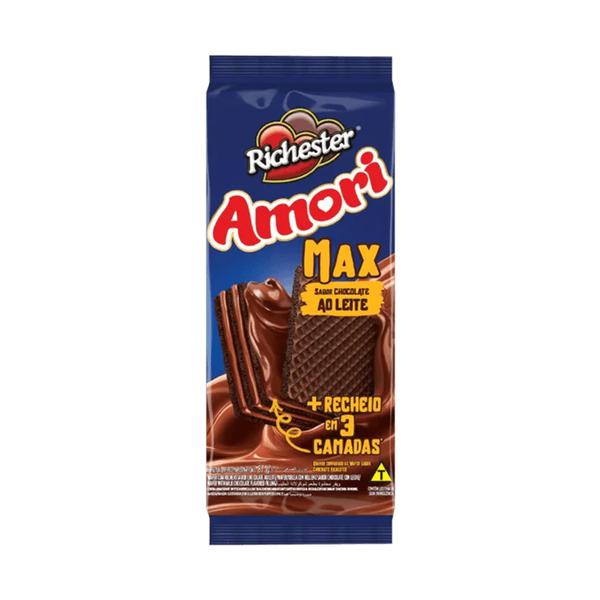 BISCOITO WAFER AMORI MAX 87G CHOC AO LEITE