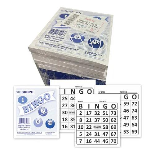 BLOCO BINGO C/100FLS 10X120 BRANCO
