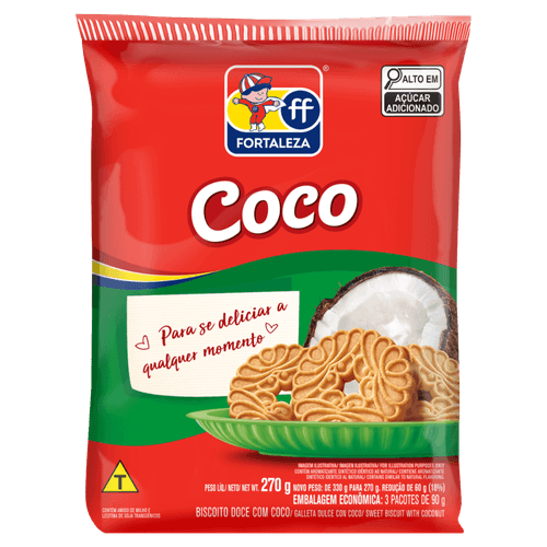 BOLACHA CASA DO BOLO 270G COCO