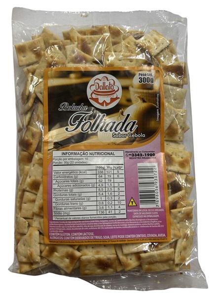 BOLACHA DALLATO FOLHADA 300G CEBOLA